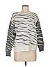 Simply Vera Vera Wang Animal Print Gray Silver Pullover Sweater Size M - photo 1