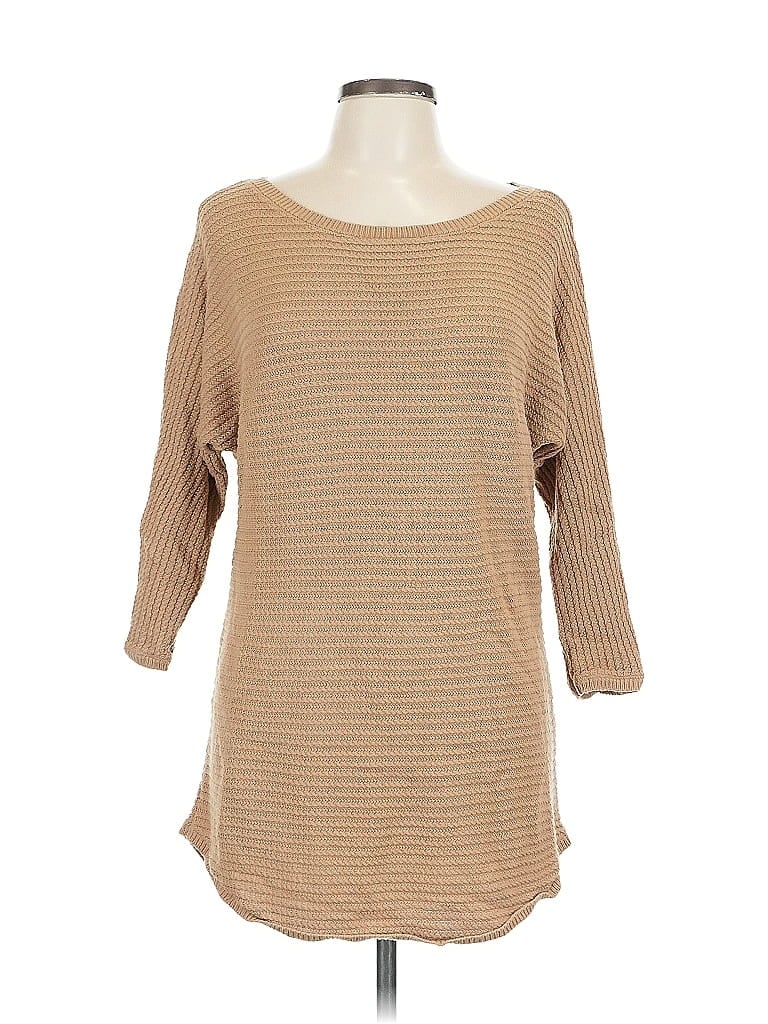 Pre-owned New York And Company Pullover Sweater In Brown