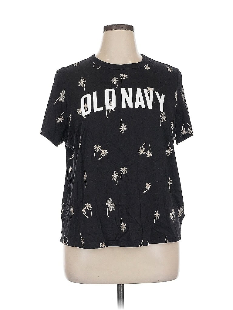 Pre-owned Old Navy Short Sleeve T-shirt In Black