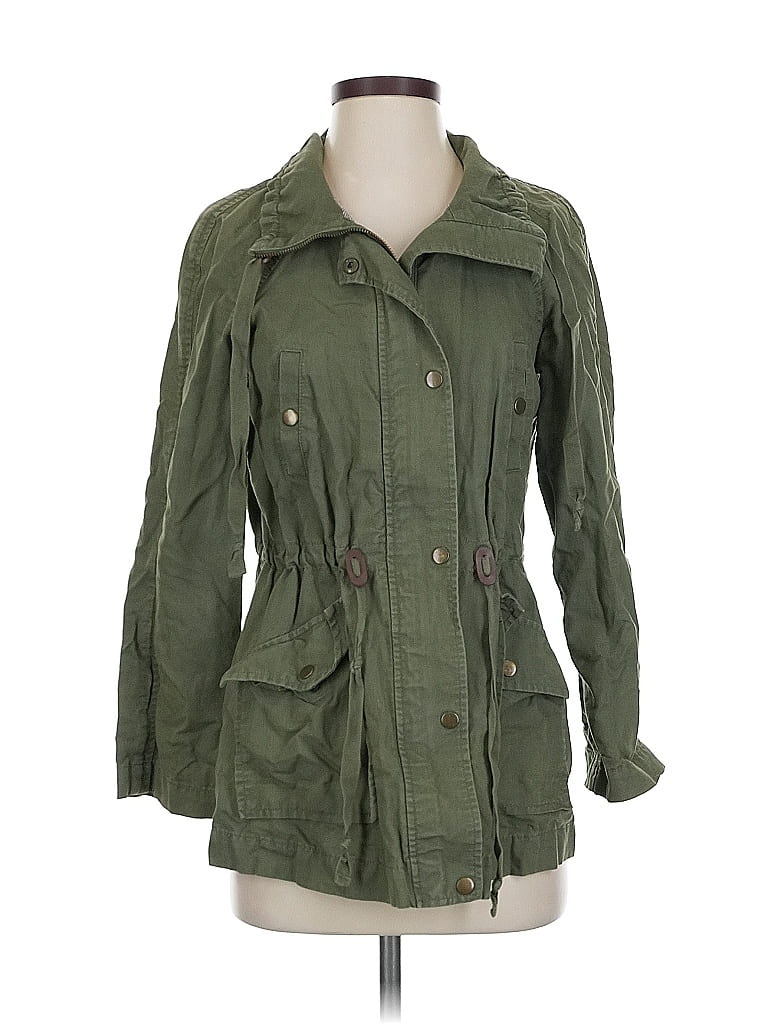 Pre-owned Ann Taylor Loft Jacket In Green