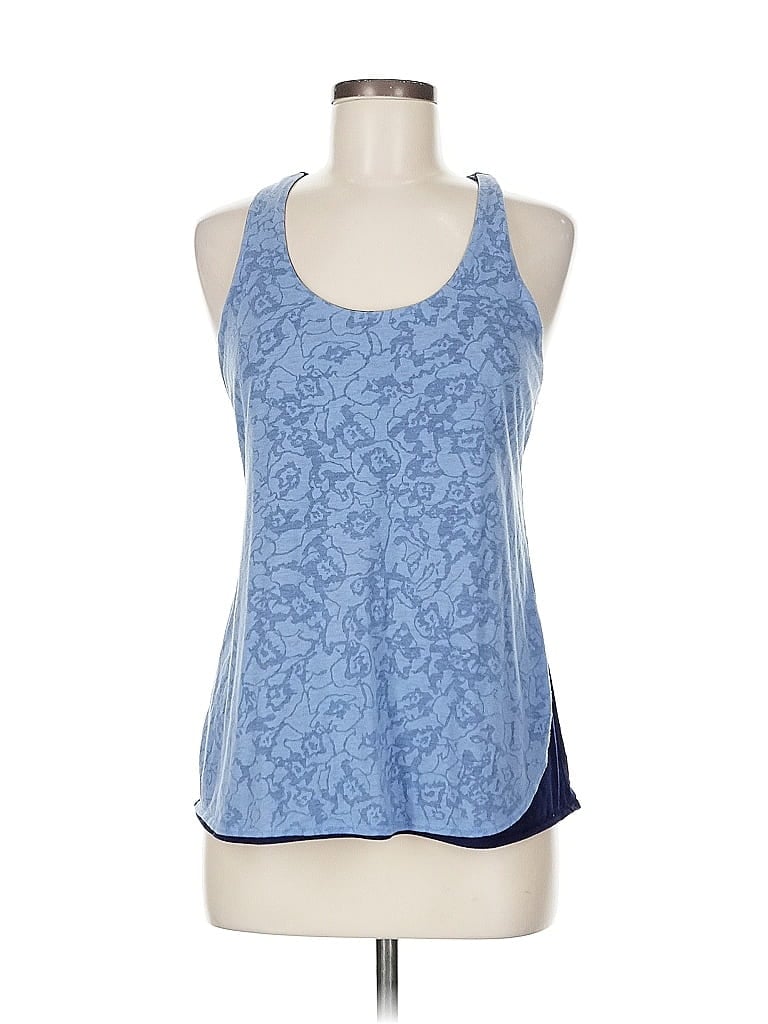 Pre-owned Lucy Tank Top Purple Halter Neckline Tops