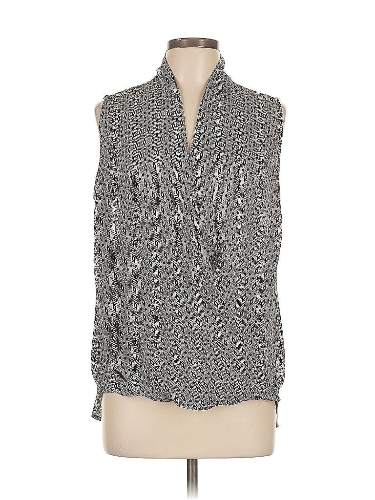 Pre-owned Pleione Sleeveless Blouse In Gray