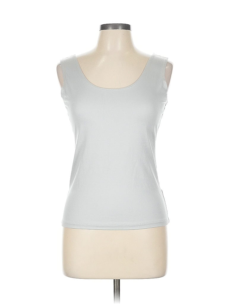 Pre-owned A'nue Ligne Sleeveless T-shirt In Silver