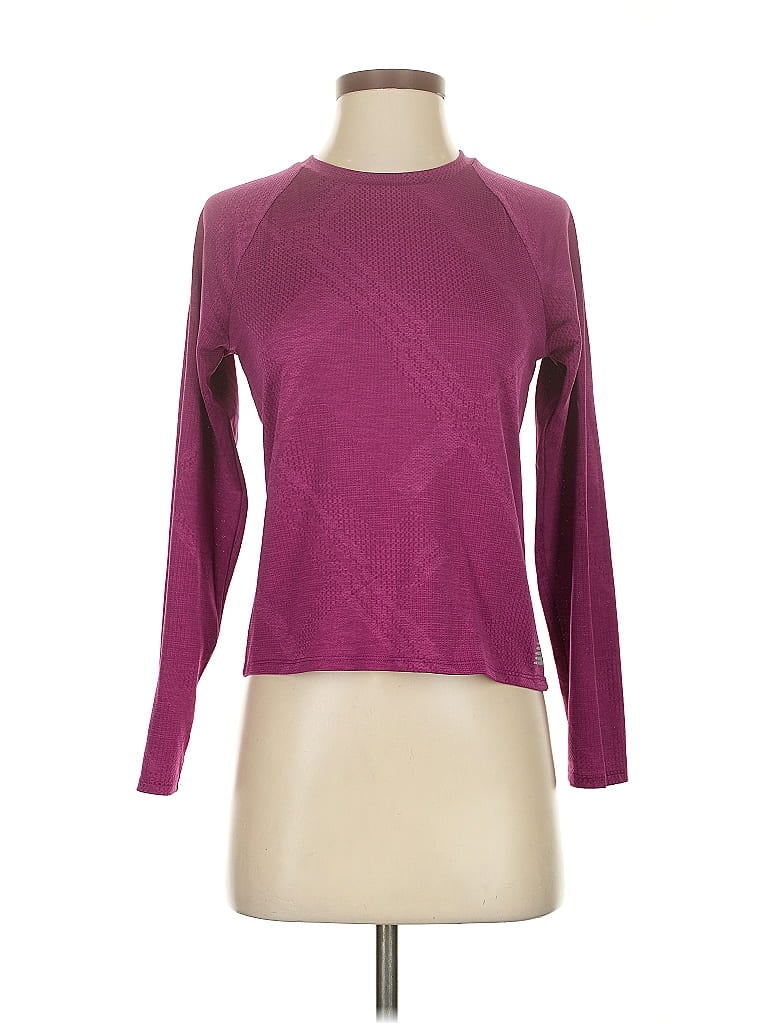 Click to view more detailed imagery on our partner's website Pre-owned New Balance 3/4 Sleeve T-shirt In Burgundy