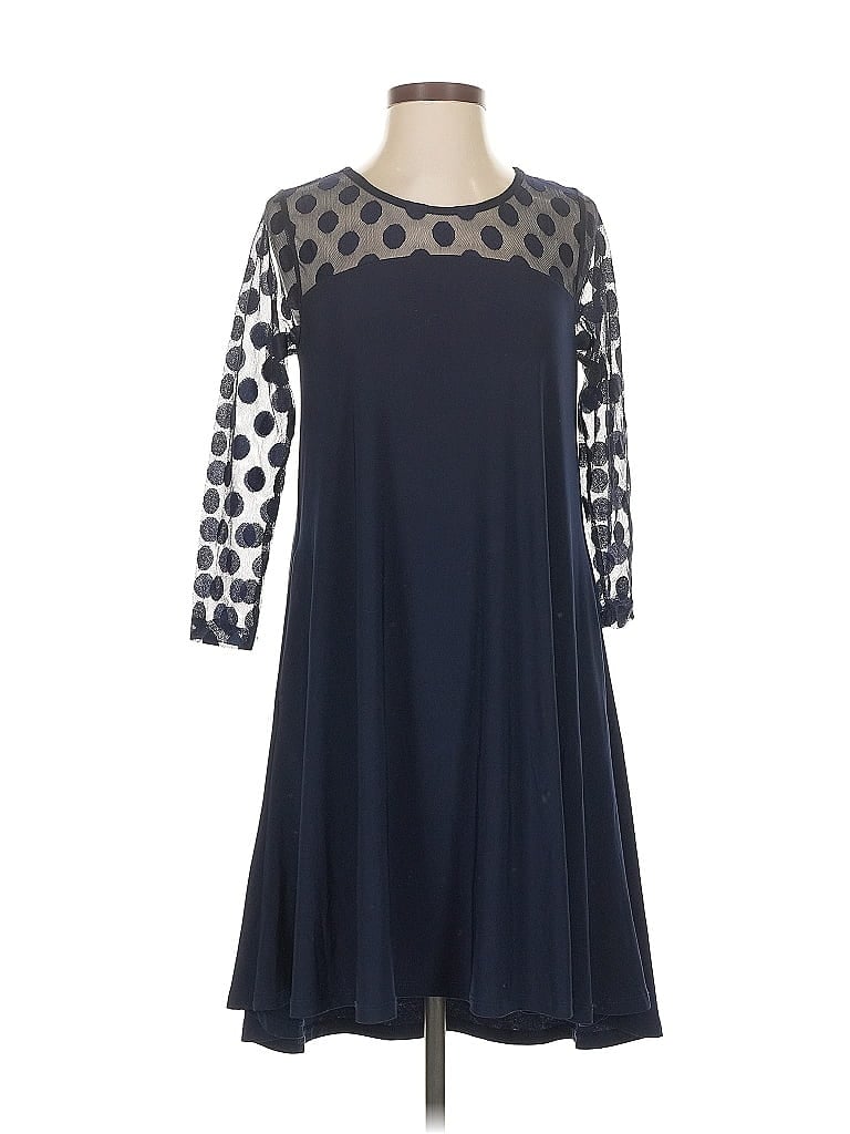 Pre-owned Nina Leonard Casual Dress In Blue