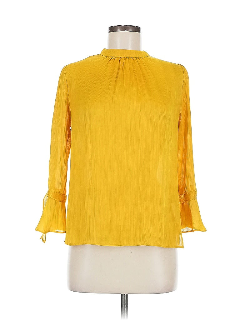 Pre-owned Dorothy Perkins 3/4 Sleeve Blouse In Yellow