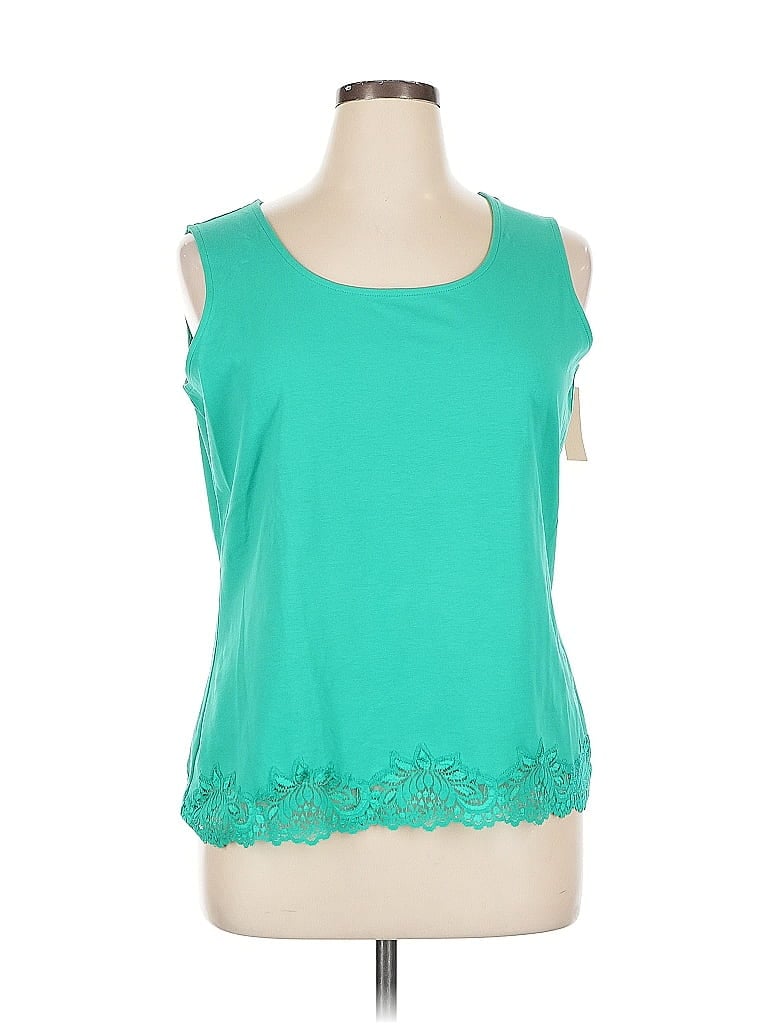 Coldwater Creek Sleeveless T-shirt In Green