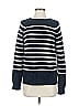 Amour Vert 100% Cotton Stripes Blue Pullover Sweater Size S - photo 1