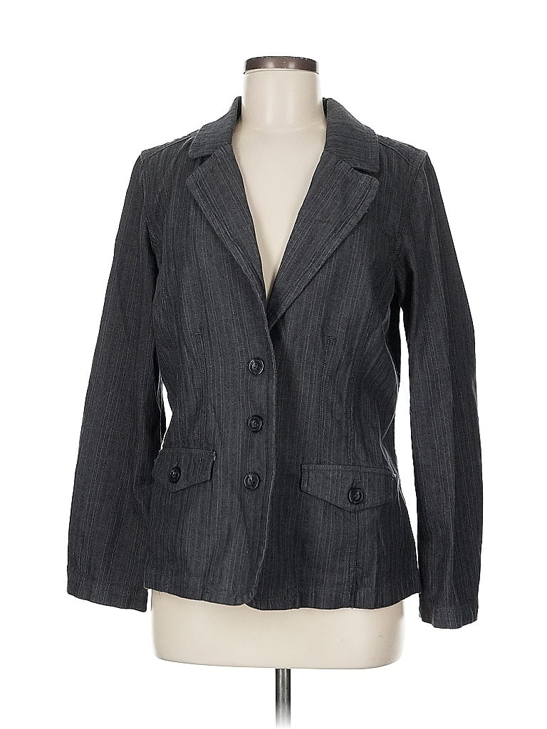 Pre-owned Sonoma Life + Style Blazer Jacket In Gray