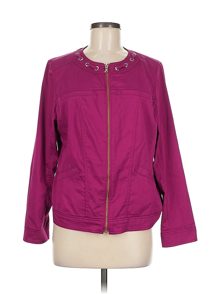 Pre-owned Chico's Jacket In Purple