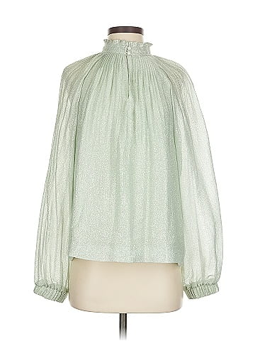 Marie Oliver Long Sleeve Silk Top - front