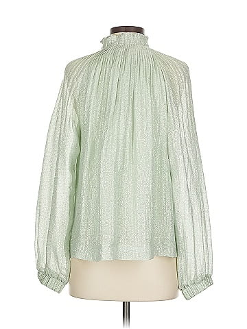 Marie Oliver Long Sleeve Silk Top - back