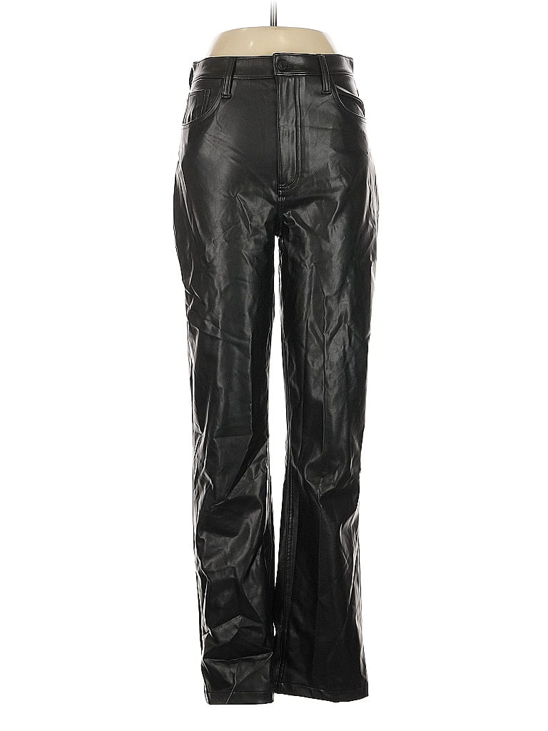 ABERCROMBIE & FITCH Pre-owned Leather Pants In Black