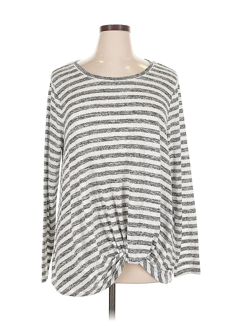 Pre-owned Bobeau Long Sleeve T-shirt In Silver