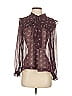 Beltaine 100% Polyester Burgundy Long Sleeve Blouse Size XS - photo 1