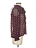 Beltaine 100% Polyester Burgundy Long Sleeve Blouse Size XS - photo 4
