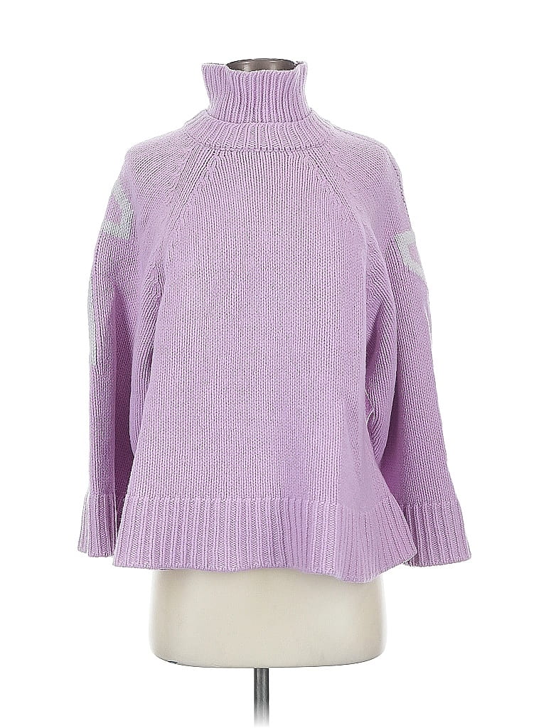 Pre-owned Patou Wool Pullover Sweater In Purple
