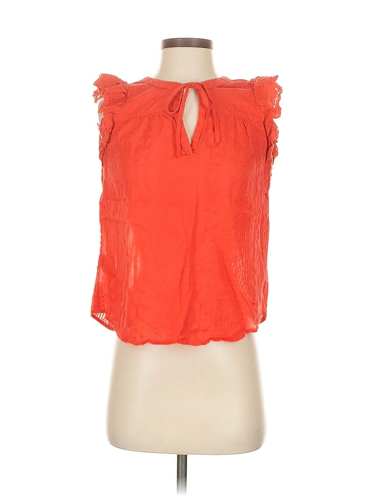 Click to view more detailed imagery on our partner's website Pre-owned Ann Taylor Loft Sleeveless Blouse In Red