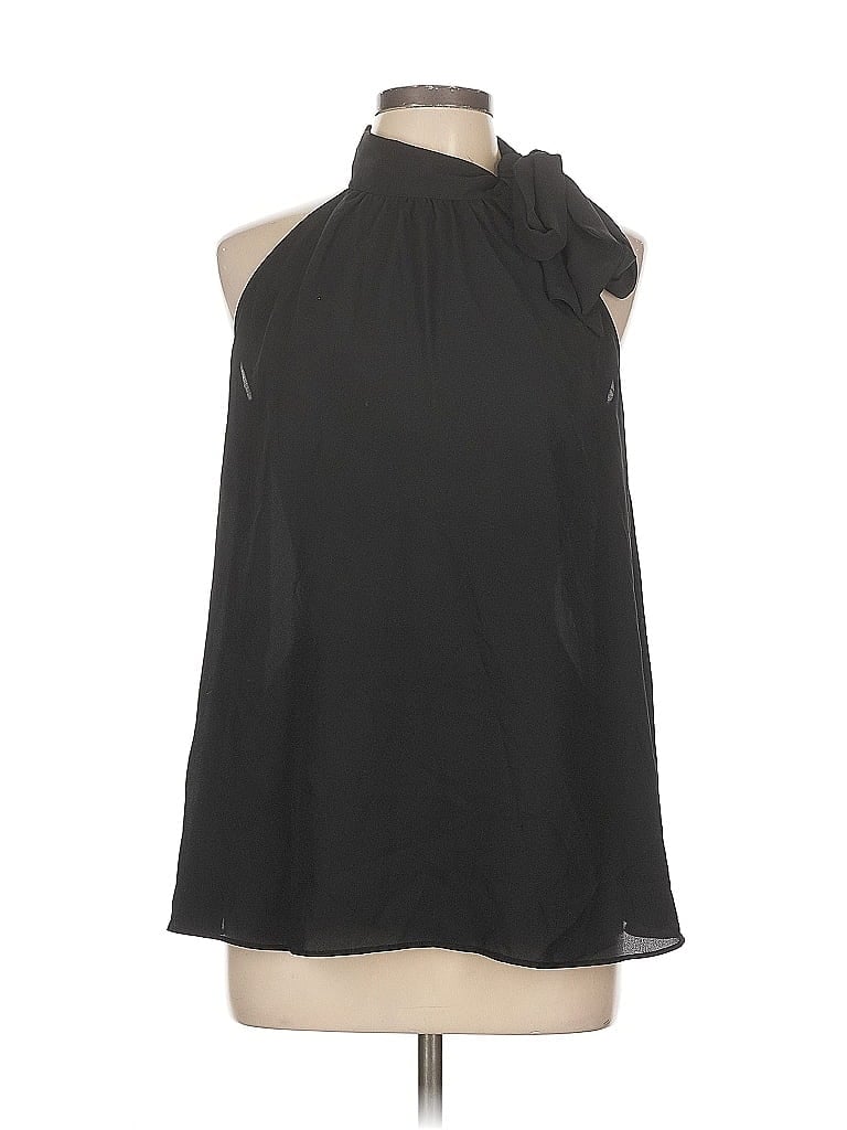 Pre-owned Inc International Concepts Sleeveless Blouse In Black