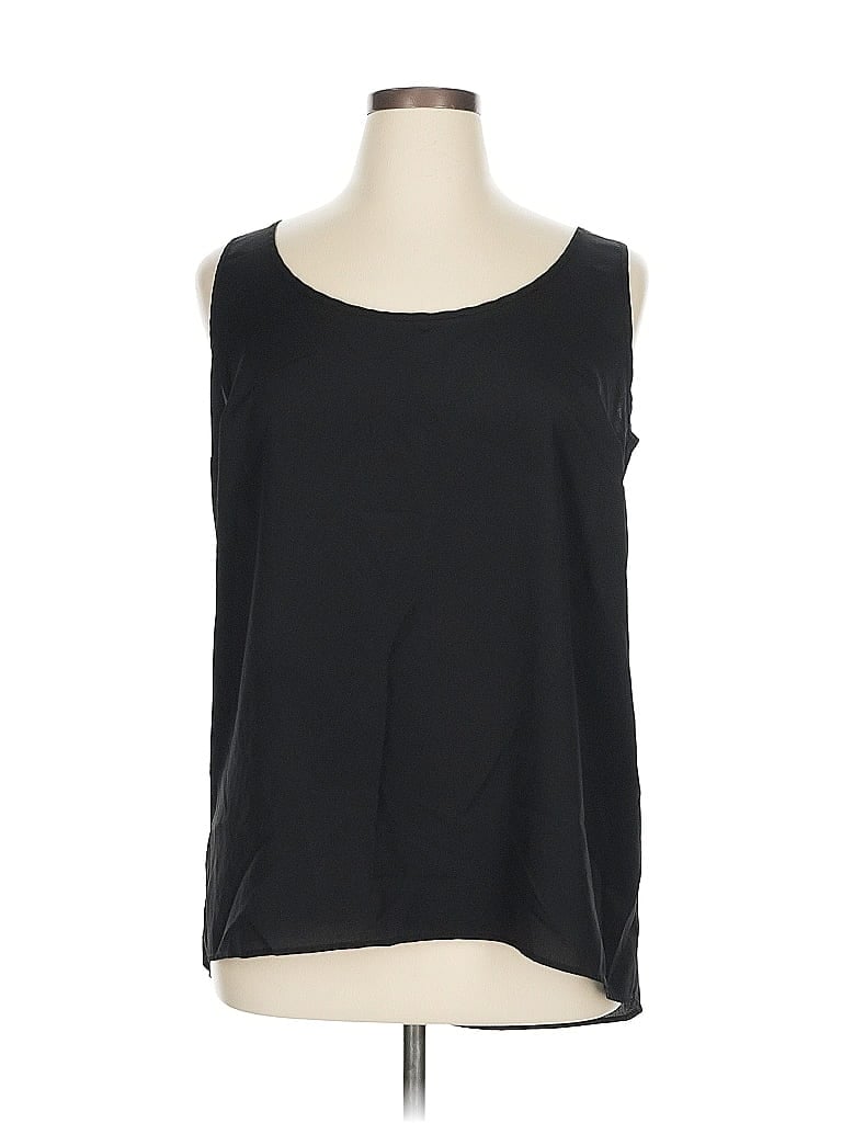 Pre-owned Eloquii Sleeveless Blouse In Black