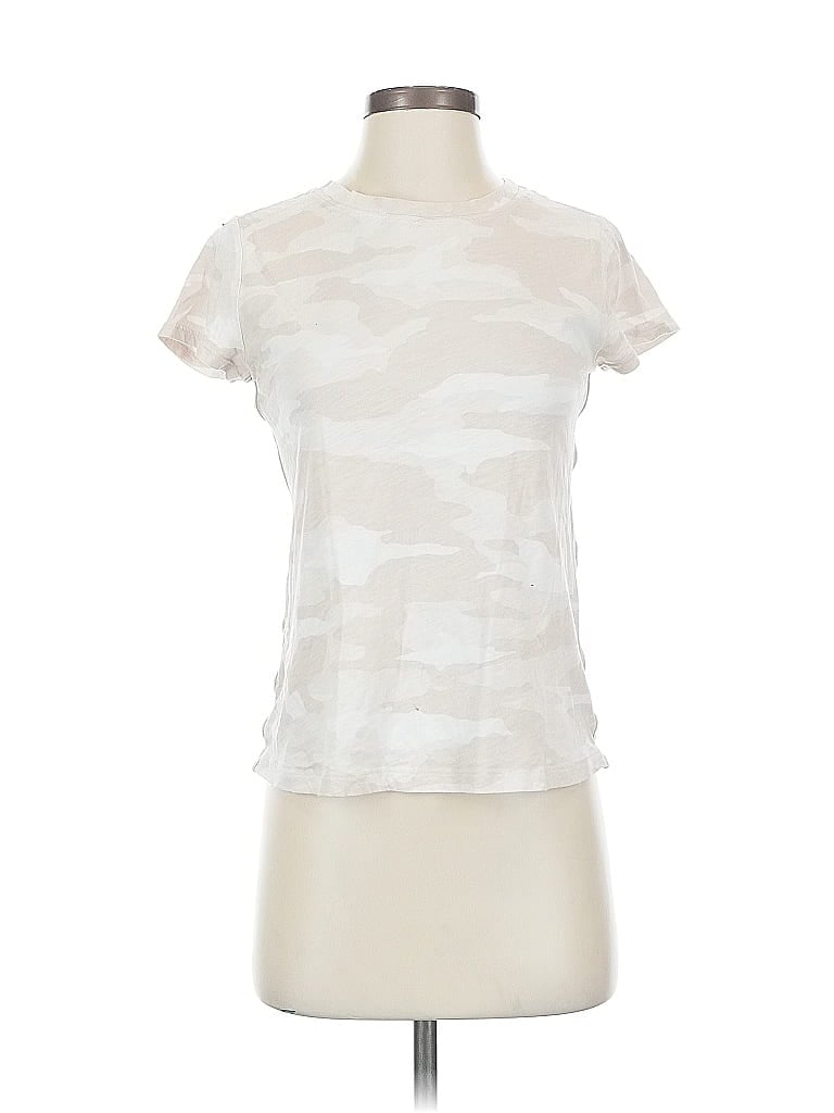 Pre-owned Athleta Short Sleeve T-shirt In White