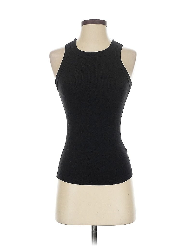 Pre-owned Unbranded Tank Top Black Halter Neckline Tops