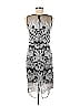 JAX Black Label Graphic Silver Black Cocktail Dress Size 6 - photo 2