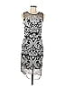 JAX Black Label Graphic Silver Black Cocktail Dress Size 6 - photo 1