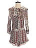 American Eagle Outfitters 100% Viscose Burgundy White Romper Size S - photo 1