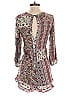 American Eagle Outfitters 100% Viscose Burgundy White Romper Size S - photo 2