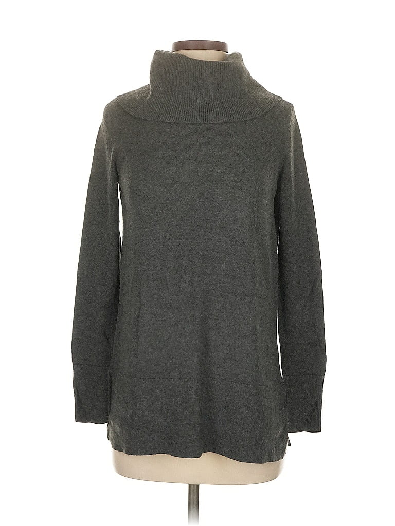 Pre-owned Ann Taylor Loft Turtleneck Sweater In Gray