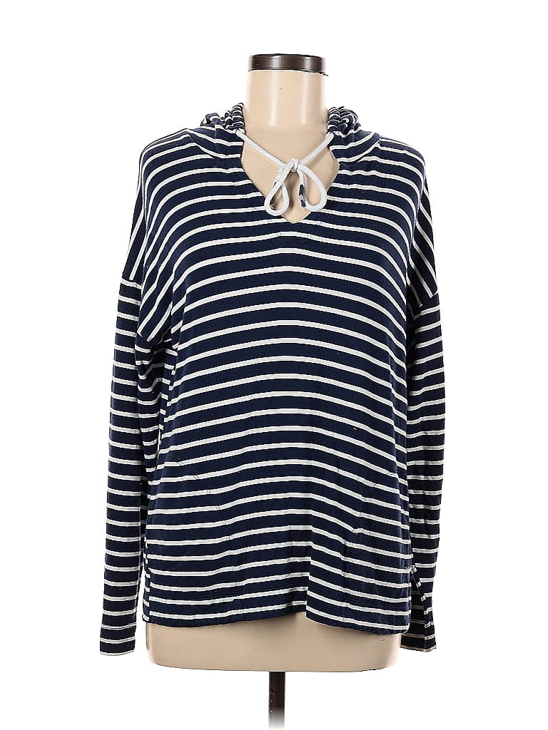 Pre-owned Buffalo By David Bitton Long Sleeve Top Blue Cowl Neck Tops