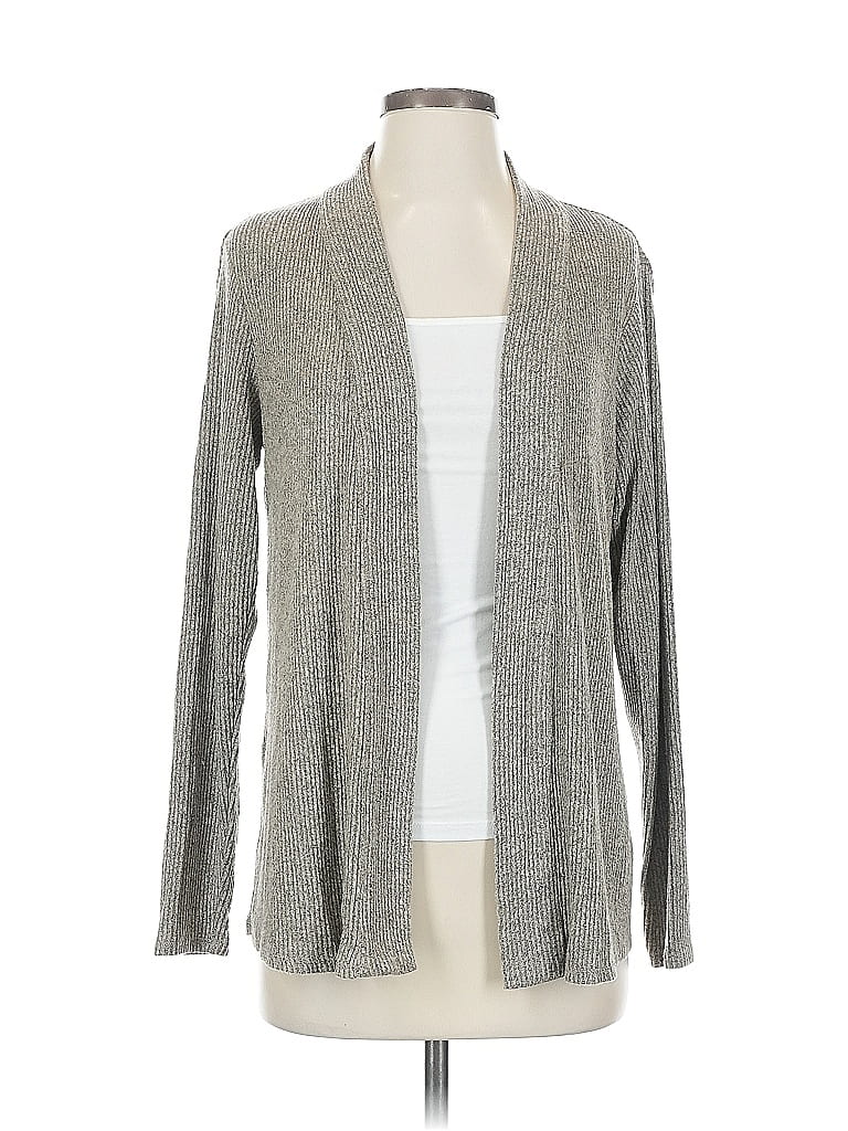 Pre-owned Nine West Cardigan Sweater In Gray