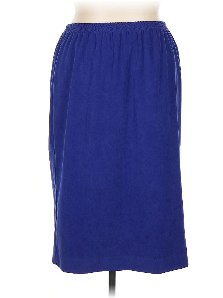 Pre-owned Leslie Fay Casual Skirt In Blue
