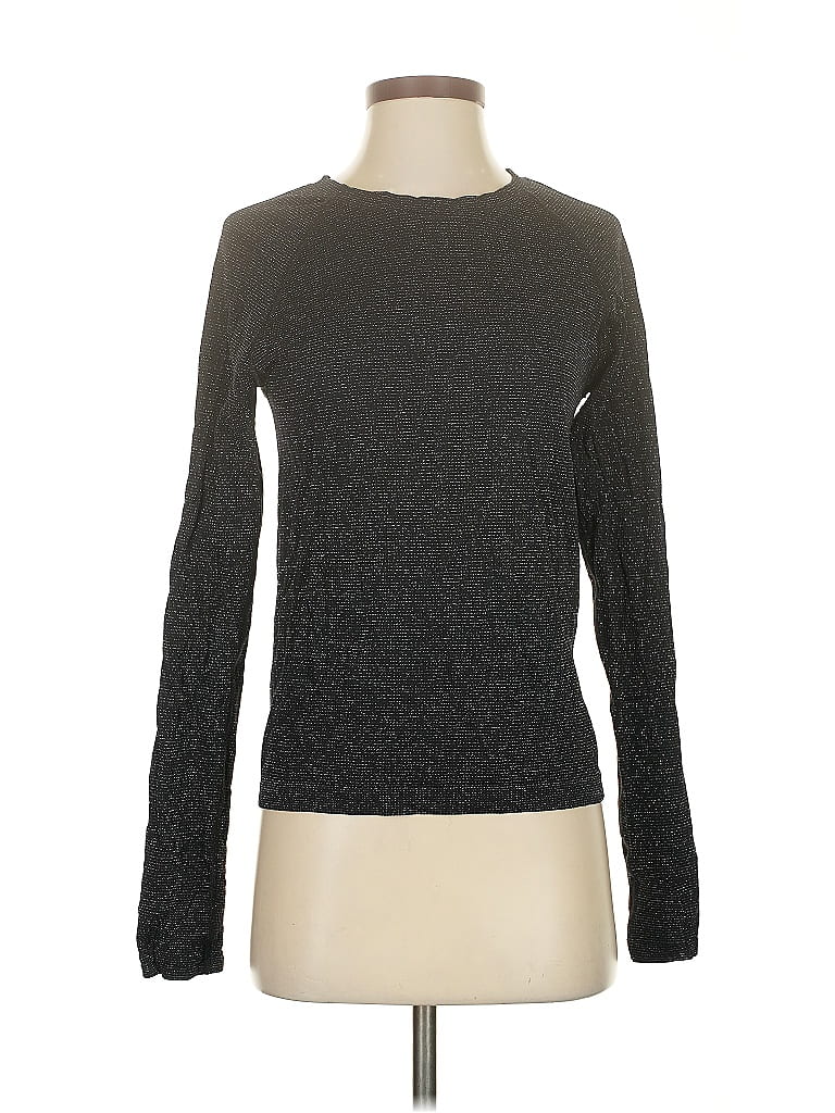 Pre-owned Athleta Long Sleeve T-shirt In Gray