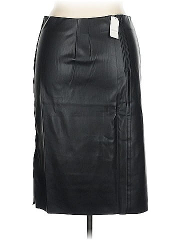 Ann Taylor LOFT Faux Leather Skirt (view 2)