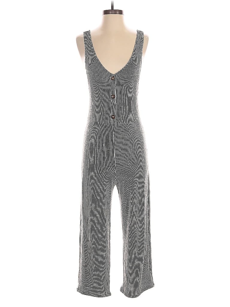 Pre-owned Caution To The Wind Jumpsuit In Black