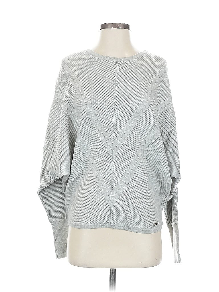 Pre-owned T Tahari Pullover Sweater In Gray