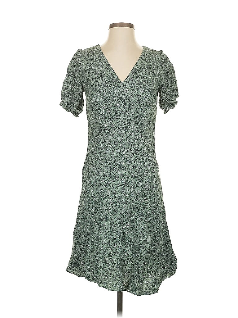 Pre-owned Ann Taylor Loft Casual Dress In Green