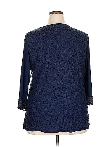 Roz & Ali 3/4 Sleeve Blouse (view 2)