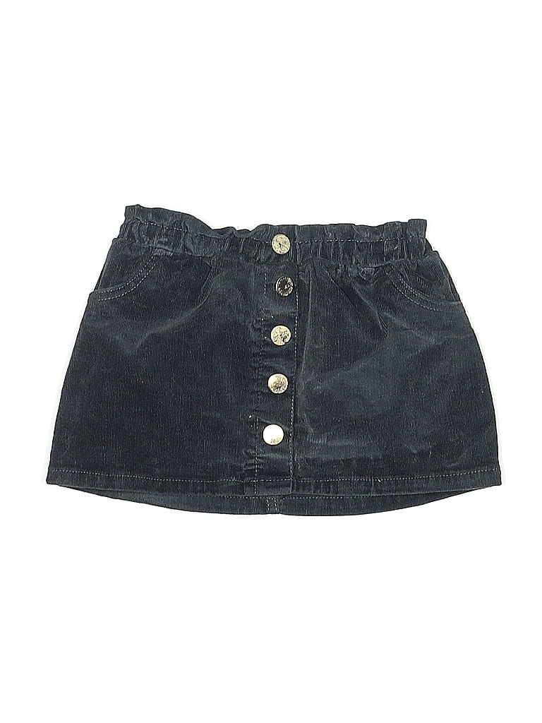Pre-owned Assorted Brands Kids' Denim Skirt In Gray