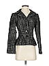 Jill Stuart Tweed Gray Black Wool Blazer Size S - photo 1