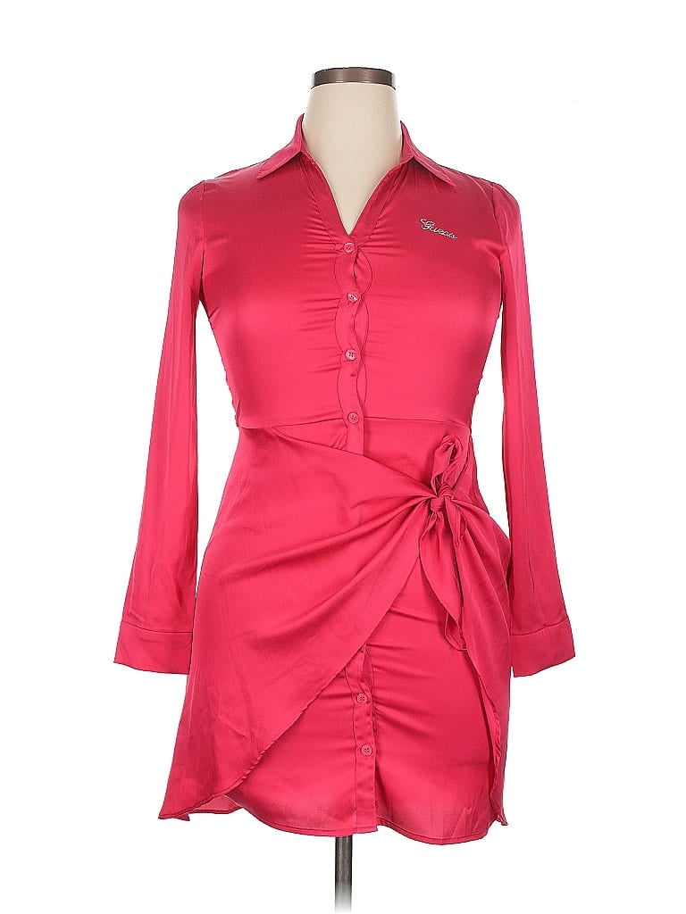 Pre-owned Guess Casual Dress In Red