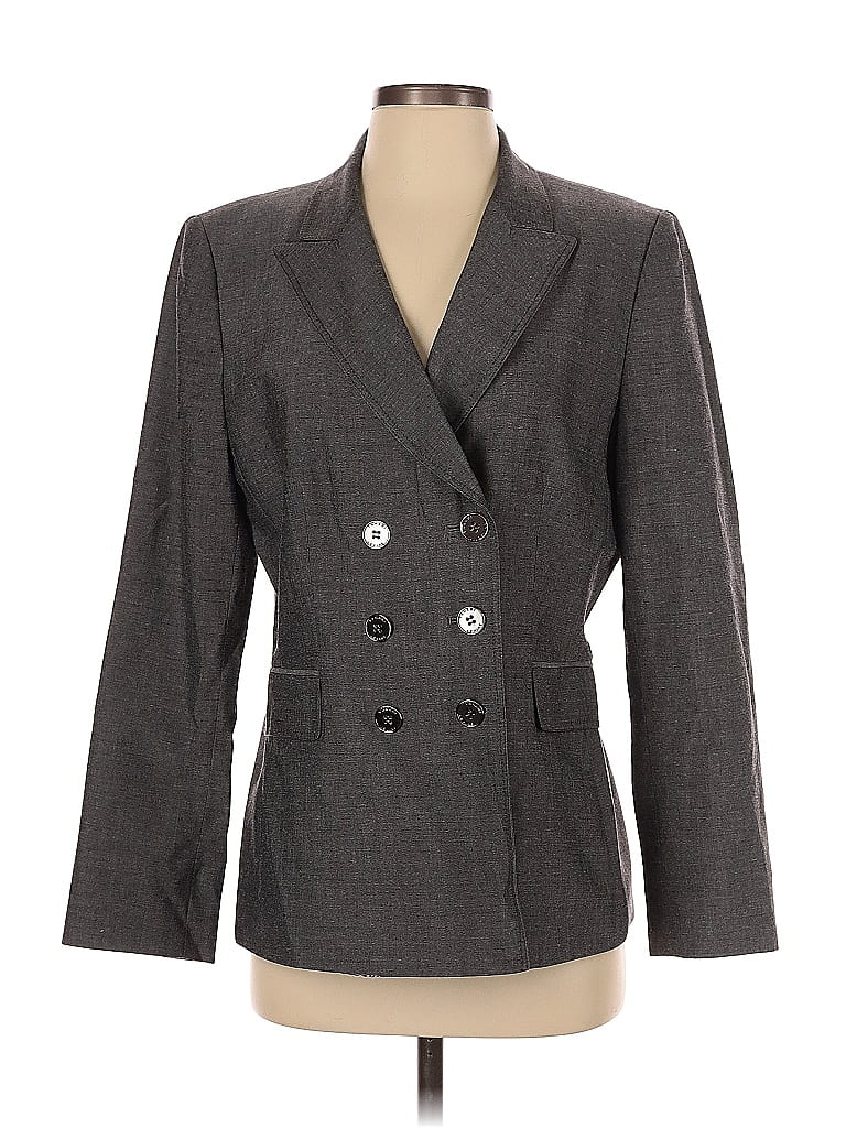 Pre-owned Tahari By Asl Blazer Jacket In Gray