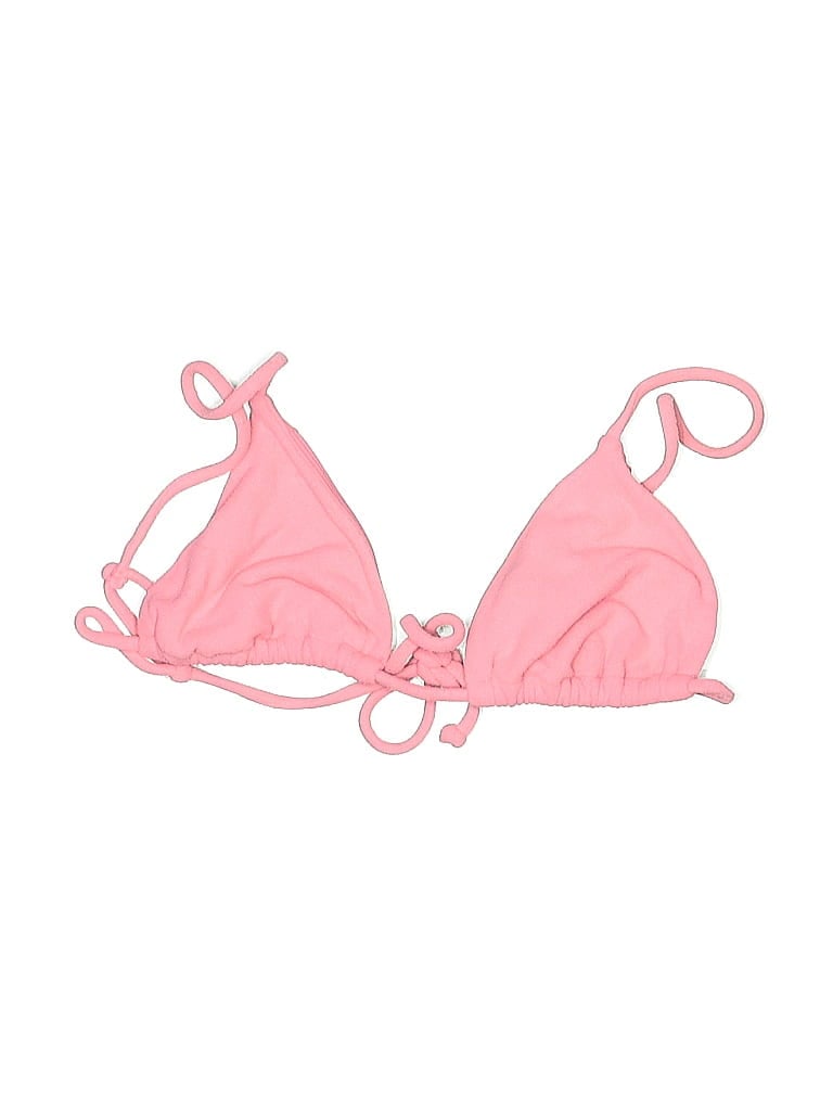 Pre-owned La Hearts Swimsuit Top Pink Swimwear