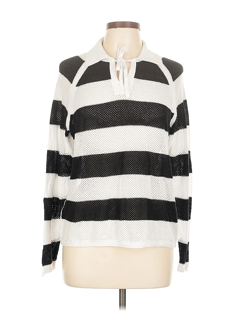 Pre-owned T By Talbots Pullover Sweater In White