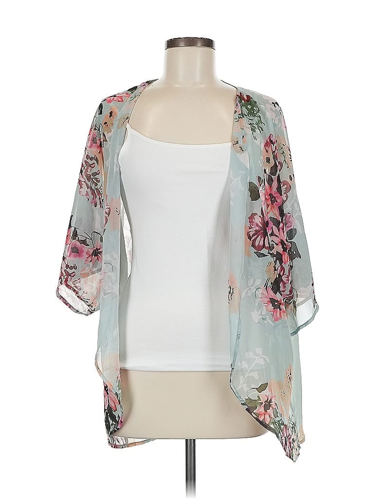 Pre-owned Unbranded Kimono In Blue