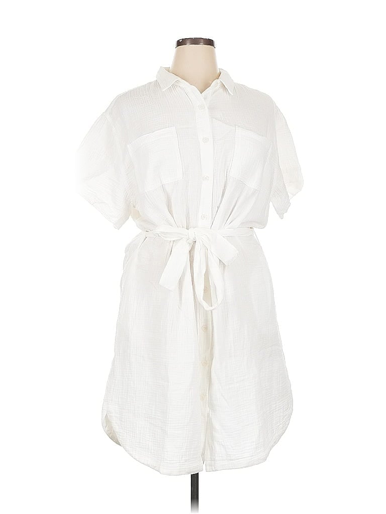 Pre-owned Weatherproof Casual Dress In White