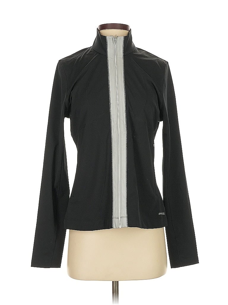 Pre-owned Annika Cutter & Buck Track Jacket In Black