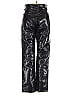 A Gold E Metallic Silver Black Casual Pants Size 0 - photo 2